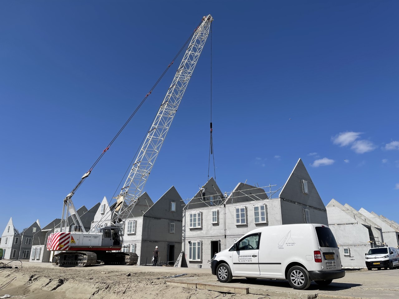 Hoogenboom kraan ingezet bij een bouwproject